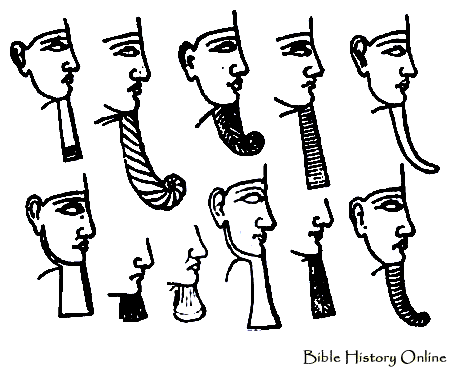 Формы бород у древних египтян Формы бород у древних египтян