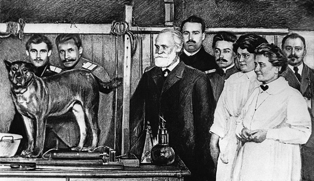 Академик Иван Павлов в Военно-медицинской академии. 1914 год, Петроград, Россия Академик Иван Павлов в Военно-медицинской академии. 1914 год, Петроград, Россия